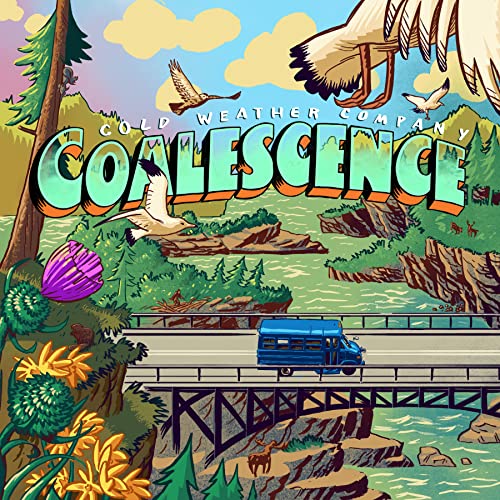 CD cover art: landscape with birds, vehicle, and large lettering.