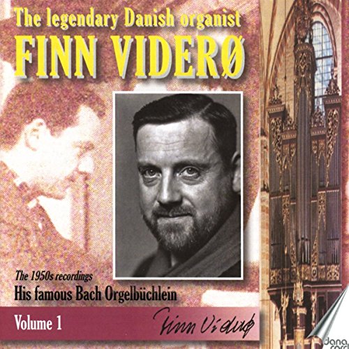 CD cover featuring portrait of organist Finn Viderø and church organ.
