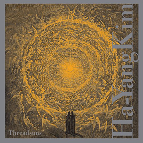 CD cover art: swirling golden figures surrounding a bright center and two silhouettes.
