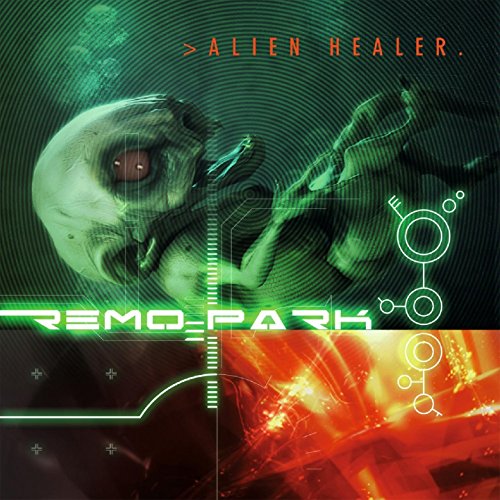 CD cover featuring a green-toned alien face with red glowing eyes.