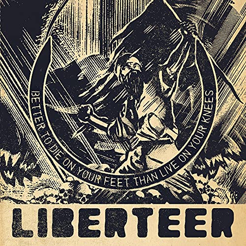 CD cover: black and white illustration of a defiant, bearded figure.