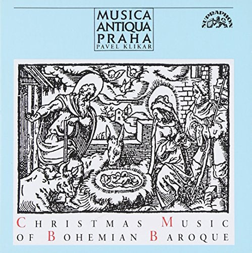 CD cover: Baroque illustration of the Nativity scene, text "Christmas Music".