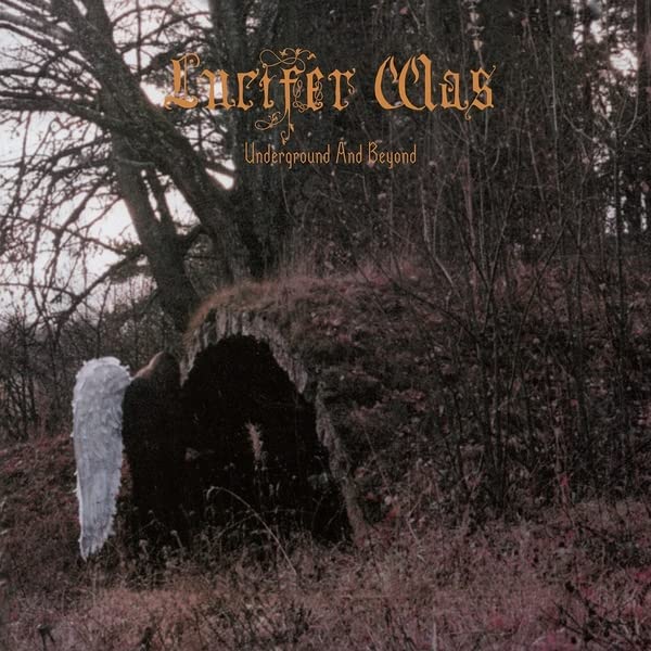 Album cover: figure with wings near a dark, overgrown stone archway.