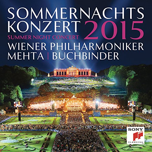 CD cover: Vienna Philharmonic summer concert 2015, outdoor stage and audience.