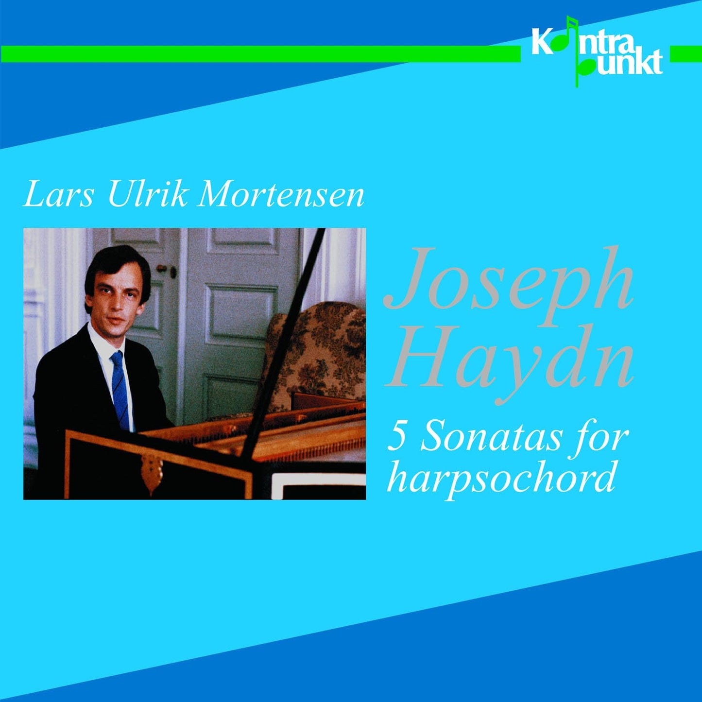 Vinyl album cover featuring a portrait and a harpsichord.