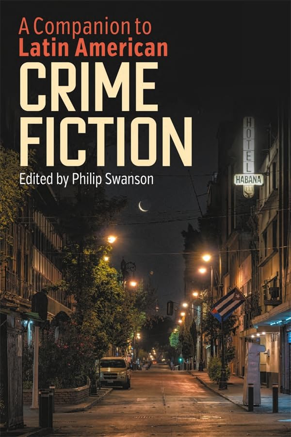 Book cover showing a dark street in Havana at night with a crescent moon.