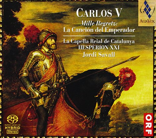 CD cover featuring a portrait of Emperor Carlos V in armor.