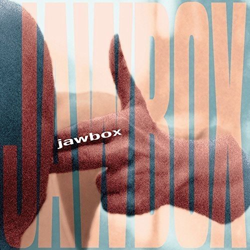 Album cover for Jawbox with a blurred face and striped background.