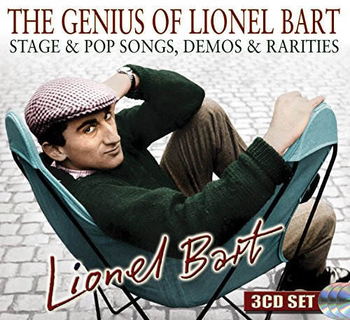 Lionel Bart album cover: man in cap relaxing in a folding chair.