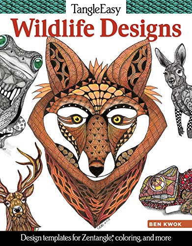 TangleEasy Wildlife Designs : Design templates for Zentangle(R), coloring, and more