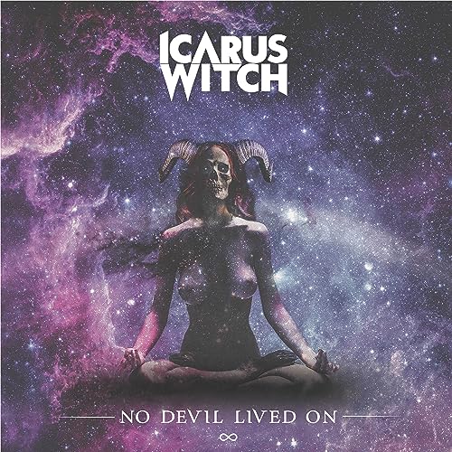 CD cover: horned, skeletal figure in a lotus position, cosmic background.