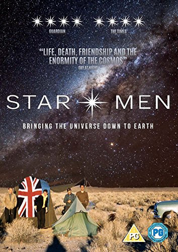 DVD cover for "Star Men" showing figures camping under a starry sky.