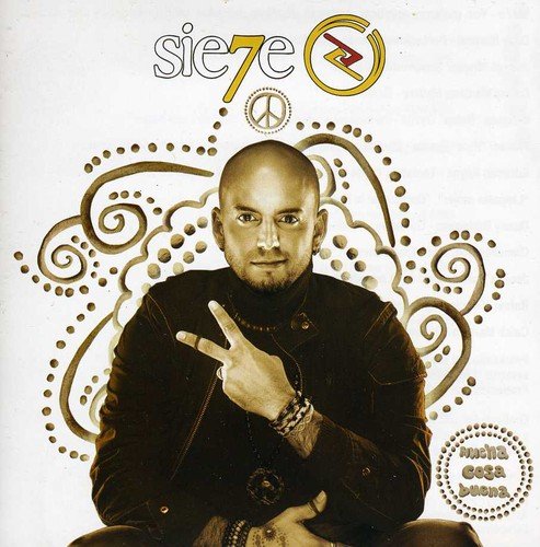 CD cover featuring a man making a peace sign with ornate designs.