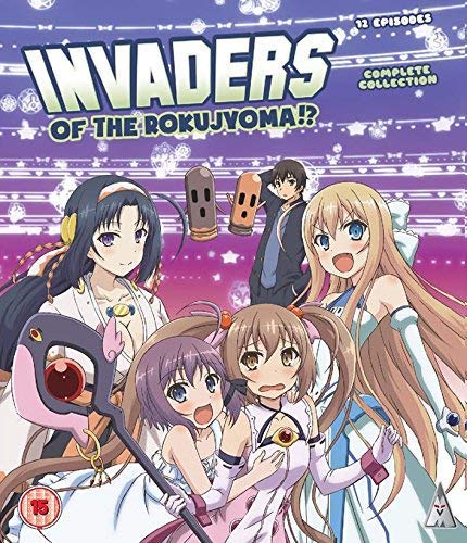 Blu-ray cover for anime "Invaders of the Rokujyoma!?" featuring six characters.