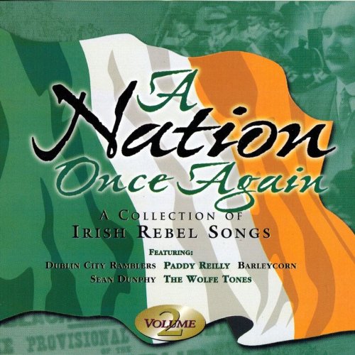 CD cover for “A Nation Once Again Vol2” with Irish flag background.