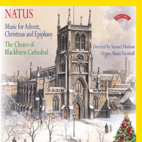 CD cover: Blackburn Cathedral in winter, with text "Music for Advent".