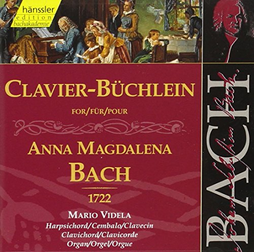 CD cover for Bach’s Clavier-Büchlein, featuring a period painting and text.