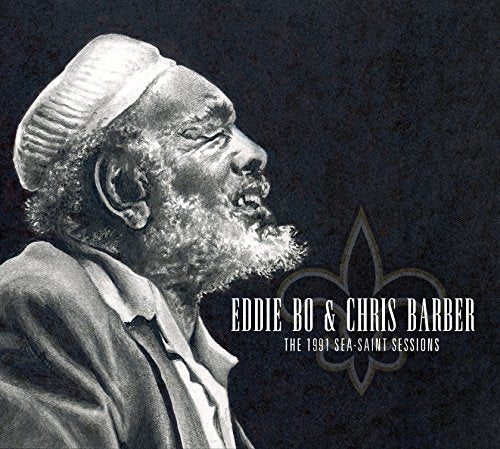 Black and white portrait of Eddie Bo, album cover for "The 1991 Sea-Saint Sessions.