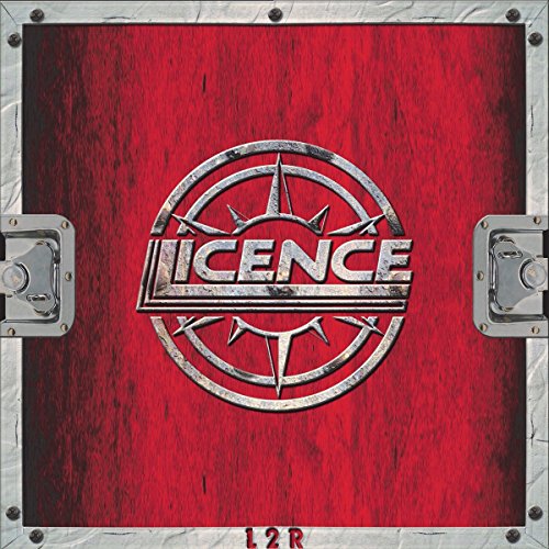 Red wooden crate with a silver circular logo reading "LICENCE" and "L2R".