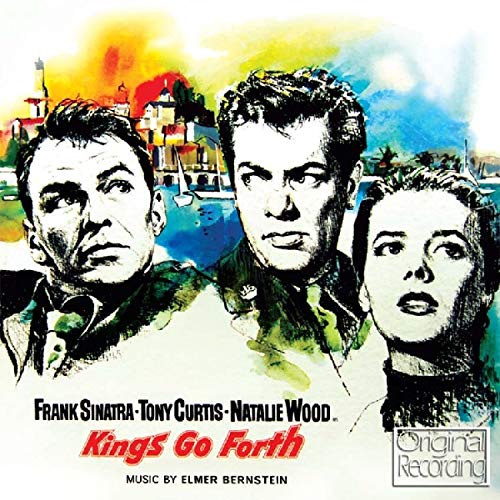 CD cover for “Kings Go Forth” featuring Sinatra, Curtis, and Wood.