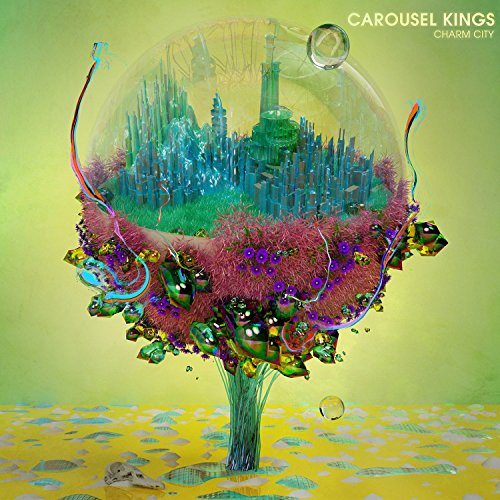 CD album cover: fantastical green city inside a clear bubble.