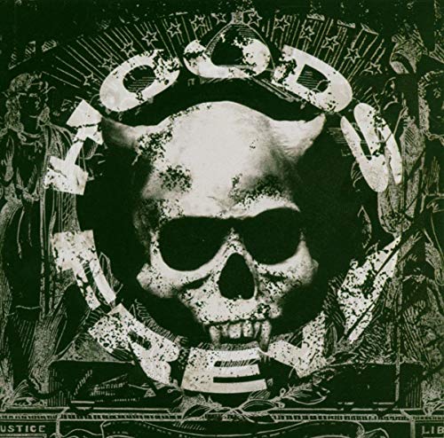 CD cover with a skull, stars, and distressed lettering.