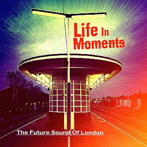 CD cover: bus shelter at night with text "Life In Moments".