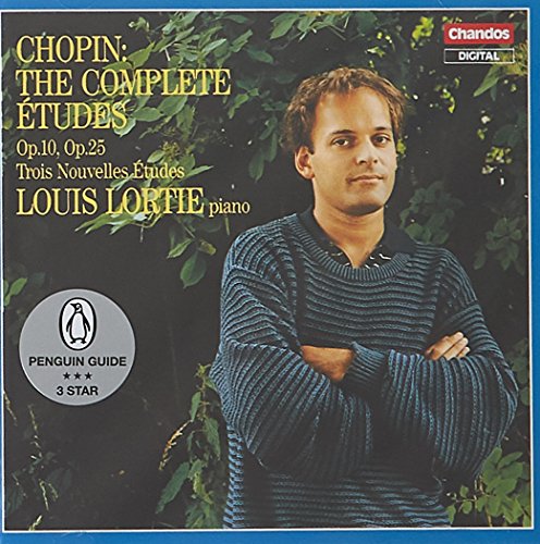 CD cover featuring pianist Louis Lortie with foliage background.