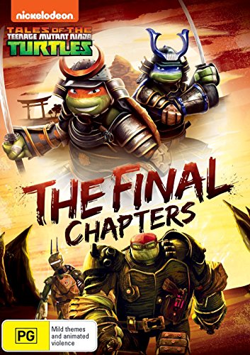 Teenage Mutant Ninja Turtles DVD cover, featuring ninja characters in action.