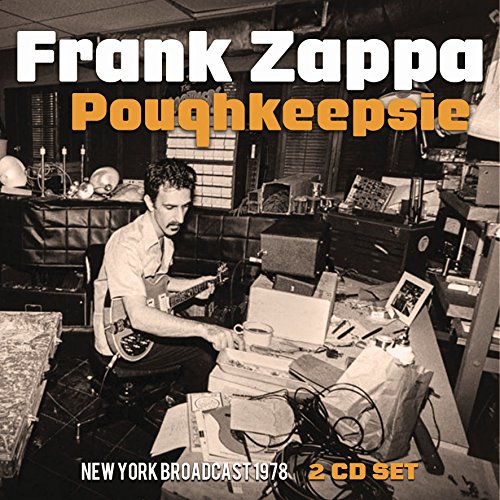 Frank Zappa album cover: sepia-toned photo of Zappa playing guitar.