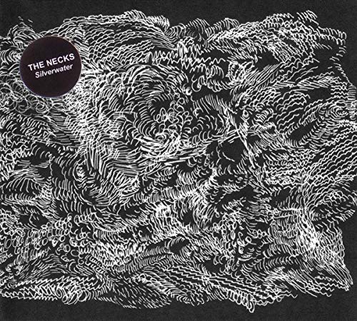 CD cover for The Necks’ “Silverwater” with abstract black and white line art.