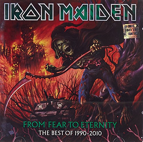 Album cover featuring a skeletal figure with a scythe in a fiery landscape.