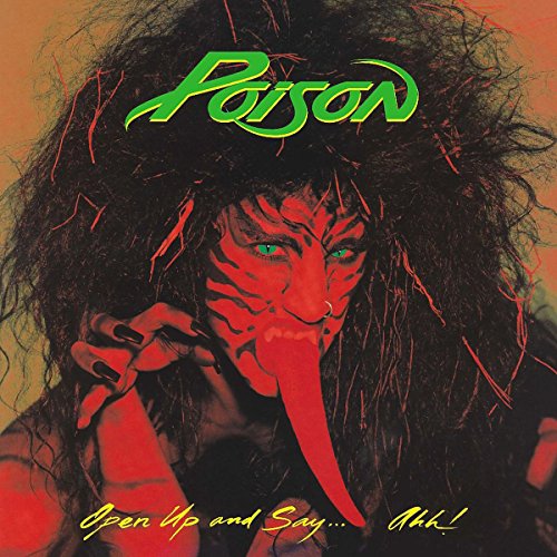 Album cover: red-faced figure with long tongue and wild hair.