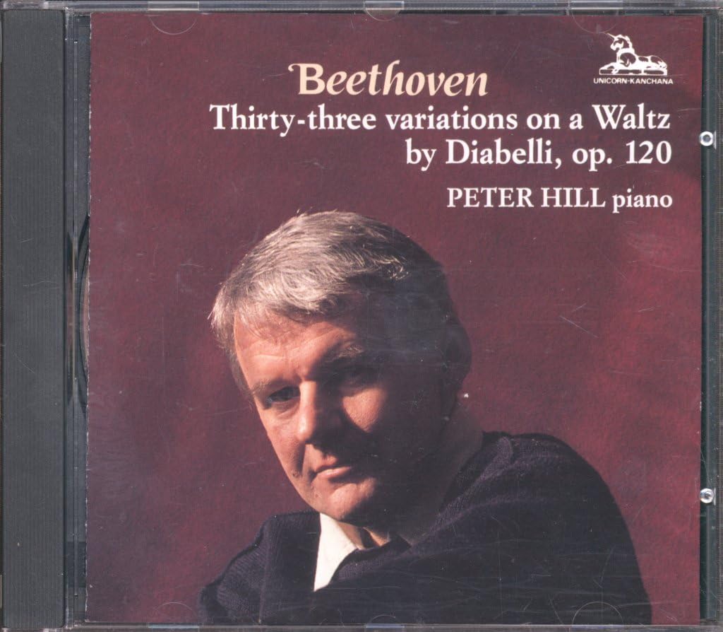 CD cover featuring pianist Peter Hill and Beethoven’s Diabelli Variations.