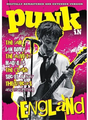 DVD cover for "Punk In England" featuring a musician with a guitar.