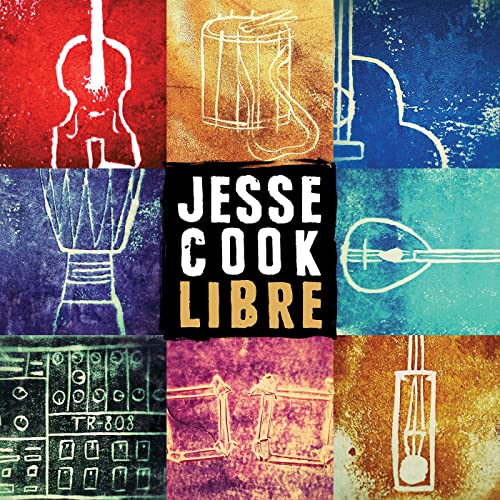 CD cover for "Jesse Cook - Libre" featuring sketched musical instruments.