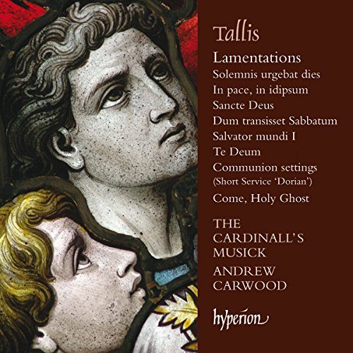 CD cover for Tallis’ “Lamentations” featuring religious artwork and text.