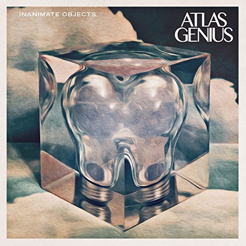 Album cover for Atlas Genius’ “Inanimate Objects” featuring a glass head.