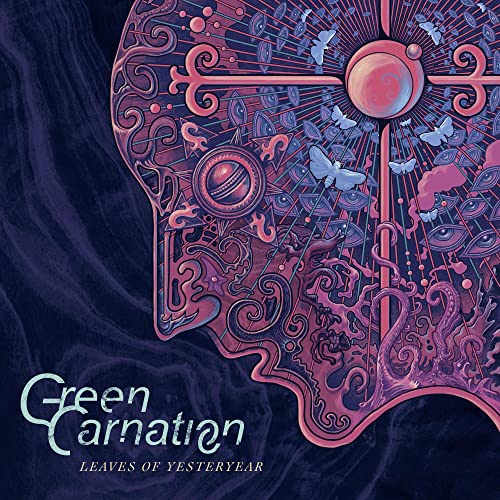 CD cover for Green Carnation’s “Leaves of Yesteryear” with surreal, colorful artwork.