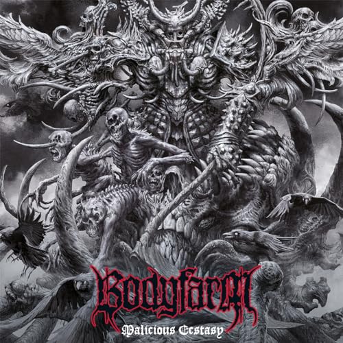 Dark, detailed album cover with monstrous figures and the "Bodyfarm" logo.