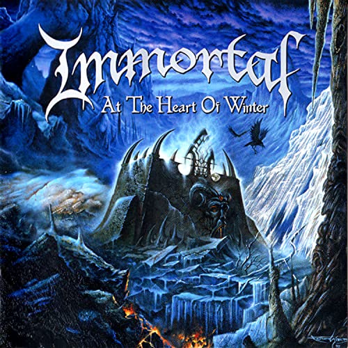 CD cover: dark fantasy landscape with a castle and raven.