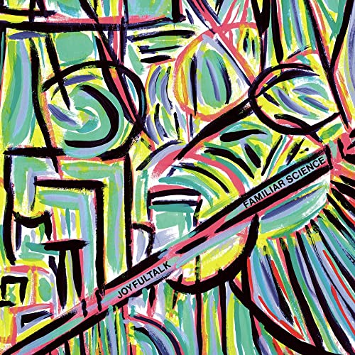 CD cover with abstract, colorful brushstroke painting and text: "Joyfultalk, Familiar Science".