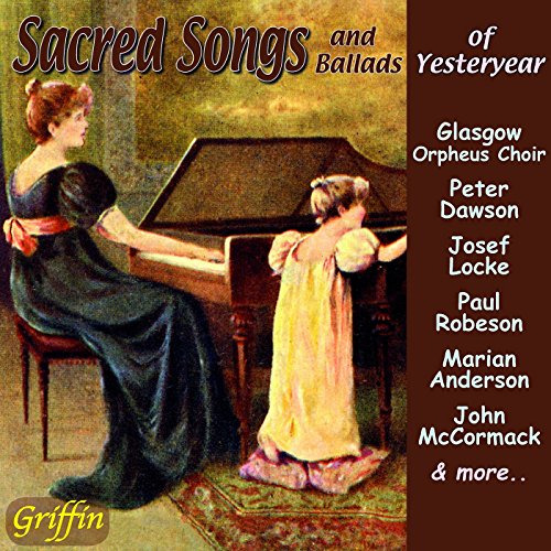 CD cover: painting of woman and child with a piano, text listing artists.