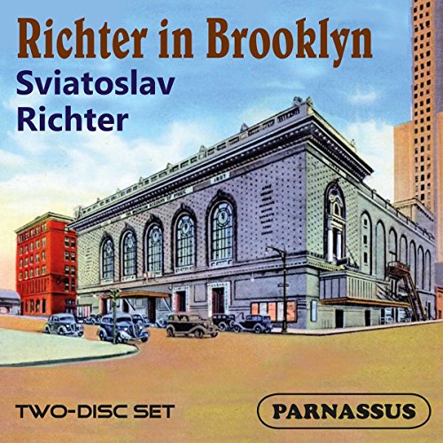 Sviatoslav Richter album cover featuring Brooklyn Public Library illustration.