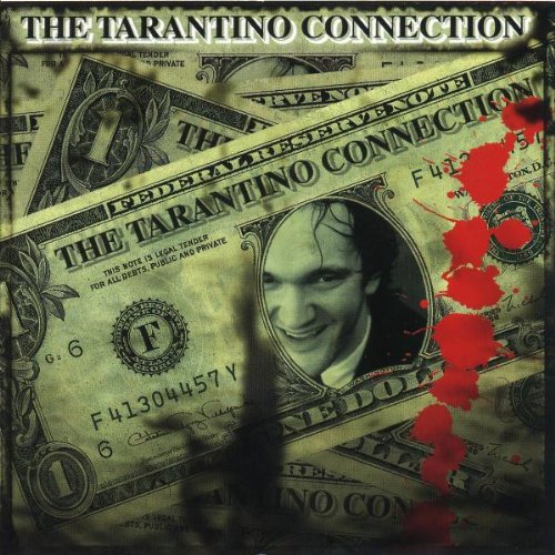 CD cover: dollar bill background with a man’s face and red splatters.