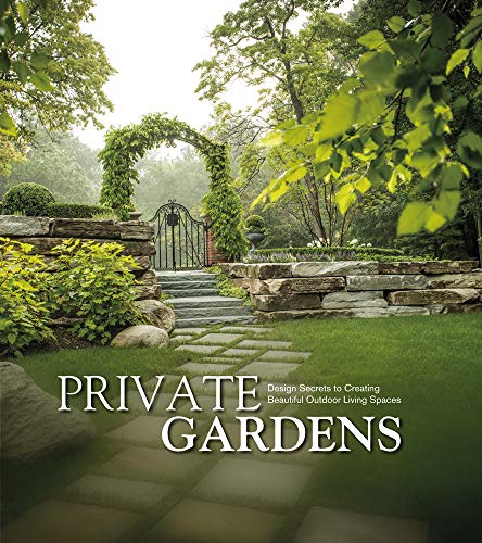 Book cover showing a stone path, retaining walls, and an arched gate in a garden.