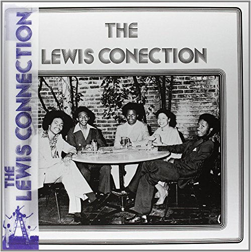 Vinyl record cover featuring a black and white photo of a group of people.