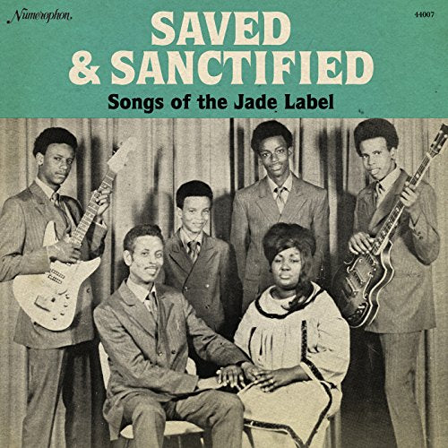 Vintage record cover featuring a 1960s gospel group with instruments.