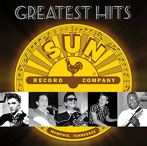 Sun Records greatest hits album cover featuring Elvis Presley and other artists.