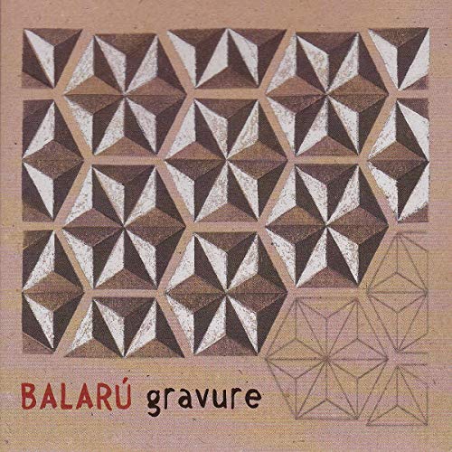 CD cover with a geometric brown and white patterned design and text.